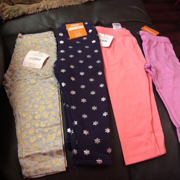 Leggings Rayés Rose Gymboree - Taille 6-12 Ans - 92.6% Coton / 7.4% Spandex - Neufs Avec étiquettes (NWT) - Toute Saison
